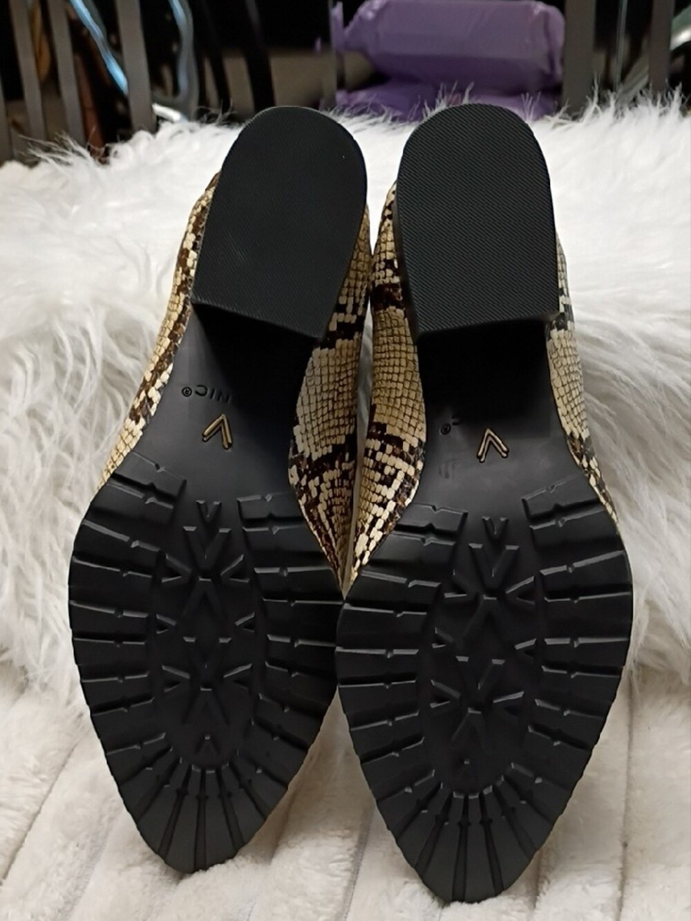 Vionic Neutral Snake-Print Chelsea Bootie - Picture 14 of 16